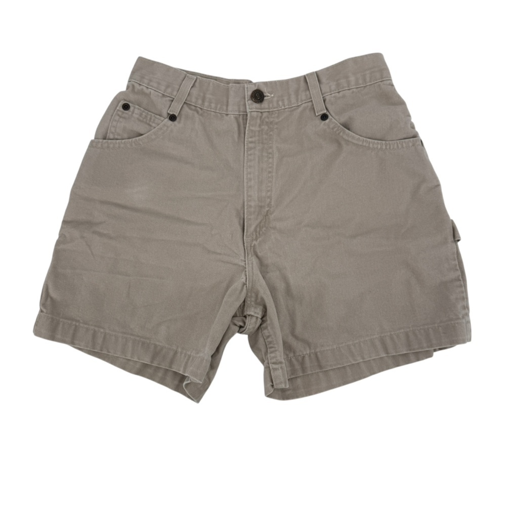 No Boundaries Tan Denim Utility Jean Shorts Size 7/8 Women’s